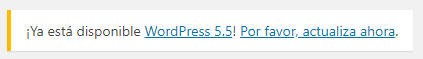 Wordpress 5.5 está disponible